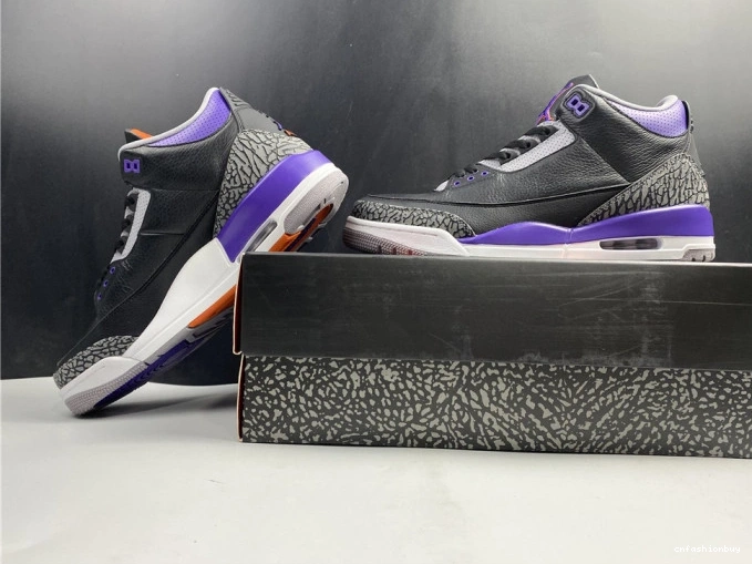 Jordan Black 050 3 Retro Air Court Purple CT8532 1012